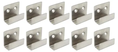 Produktbild von Flache J-Haken aus Edelstahl für Keramikfliesen und Wandhalterungen, 10 Stück