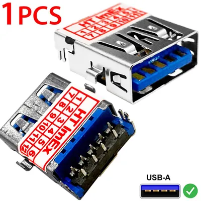 Produktbild von Ersatz Adapter USB 3.0 Buchse anschluss für Lenovo IdeaPad L340-15IRH (81LK01DYGE), 320-15AST (80XV00H5RK), L340-15IRH (81LK00CLGE)