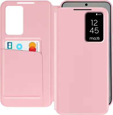 Produktbild von Avizar, Fensterhülle für Samsung Galaxy S25 mit Kartenklappe, Rosa