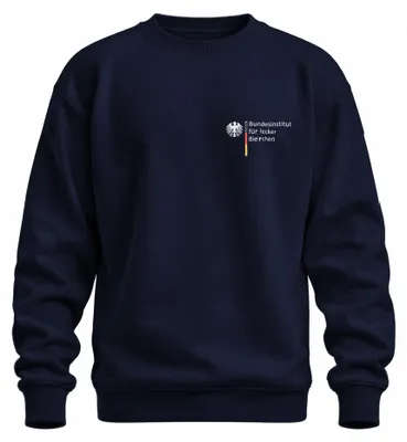 Produktbild von Bundesinstitut für lecker Bierchen Bierliebhaber Fussball EM Sweatshirt Pullover, Navy, M