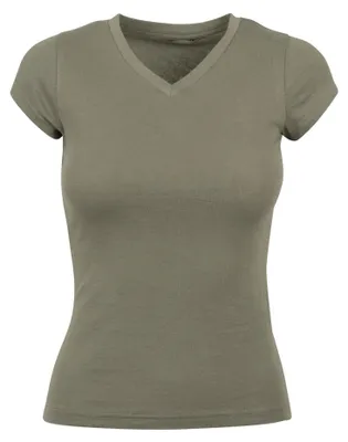 Image de Build Your Brand - T-shirt « Basic » pour femmes LT1975 (XL) (olive)