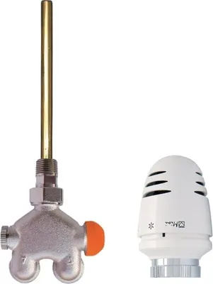 Produktbild von XIMAX 4-Wege Thermostatventil für Zweirohrsysteme inkl. Thermostatkopf "Eckvariante", 0700150