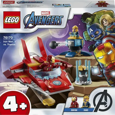 Zdjęcie produktu dla LEGO Marvel Avengers Iron Man kontra Thanos, Zestaw do budowania, 4 lat(a), Plastik, 0 szt., 255 g