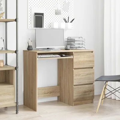 Image de vidaXL Bureau Chêne Sonoma 90x45x76 cm Bois composite