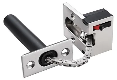 Obrázok produktu pre INF Skrytý reťazový zámok z liatiny zinku 14cmx4.2cmx4.2cm pre dom Strieborná