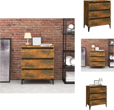 Produktbild von vidaXL Sideboard Räuchereiche 60x35x69 cm Holzwerkstoff -  Sideboards