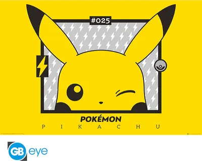 Produktbild von ABYstyle FP4989, 170 g/m², Comics, 1 Stück(e), Pikachu Wink, Rechteck, Junge/Mädchen