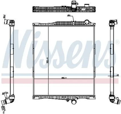 Obrázek produktu pro NISSENS 654790 Chladič chlazení motoru