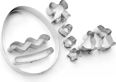 Produktbild von Ibili Set Mit 9 Oster-ausstechformen Silber Silber One Size