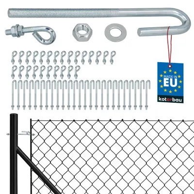Produktbild von KOTARBAU® 25er Set Gewindespanner M8 verzinkter Stahl Spannschloss für Maschendrahtzaun offener Drahtspanner mit geschlossener Befestigungsschraube