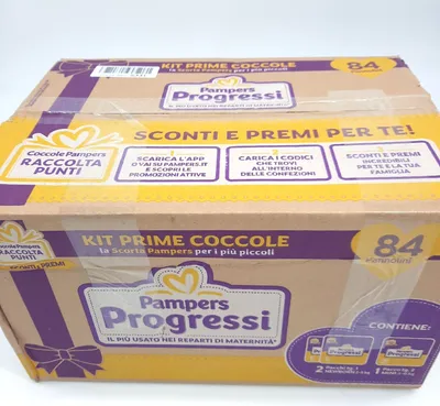 Produktbild von Pampers Progressi Primi Giorni 84 Windeln Zwei Packungen Größe 1 2-5 Kg Baby Windelbotschaft