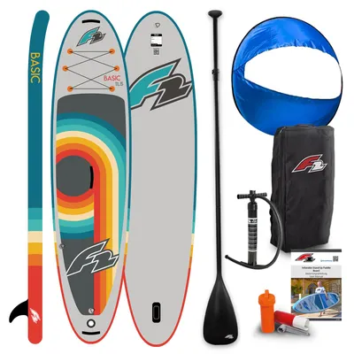 Produktbild von F2 SUP Stand Up Paddle Board Basic Round Sail Set 10'6'' Grau