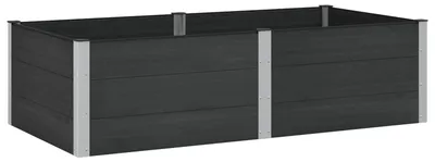 Image de Jardinière surélevée Noir 200 x 100 x 54 cm
