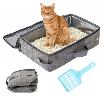 Image de Litière pour chat portable, pliable et étanche