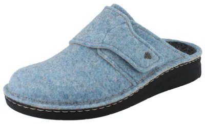 Produktbild von FINN COMFORT Zams Damen Hausschuhe Clog hellblau Filz - Größe: 41