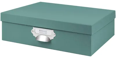 Produktbild von Rössler SOHO Aufbewahrungsbox mit Deckel A4 | Aufbewahrungsbox aus Papier | Bad