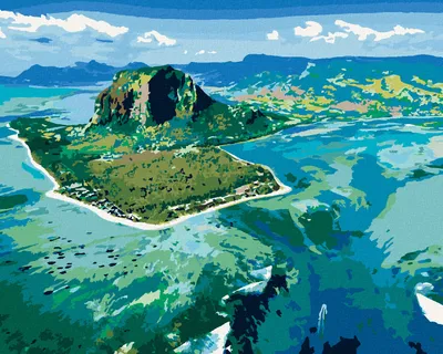 Produktbild von Zuty - Malen nach Zahlen - MAURICIUS INSEL, 40x50 cm, ohne Keilrahmen