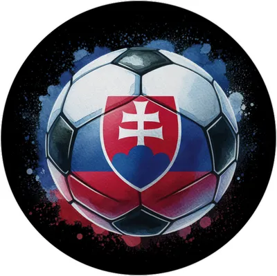 Produktbild von Fußball Slowakei Flagge Magnet mit Flaschenöffner rund