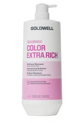Immagine prodotto di Goldwell Dualsenses Color Extra Rich Brilliance Shampoo 1000ml - shampoo protettivo colore, Immagine generata dall'IA