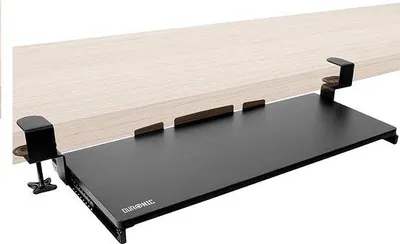 Image de Bureau ergonomique avec tablette rabattable et tiroirs, pour la maison