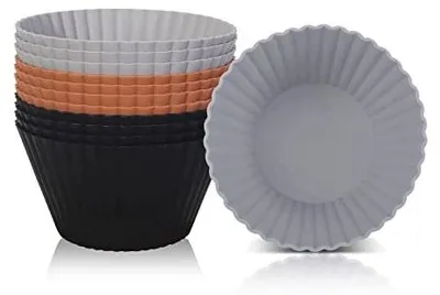 Zdjęcie produktu dla Formy do muffinek silikonowe 12 szt. na babeczki nieprzywierające duże 9