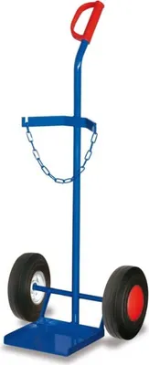 Produktbild von Stahlflaschenkarre für 1 Stahlflasche 40-50l Inhalt Luftbereifung 465 x 445 x 1185 mm