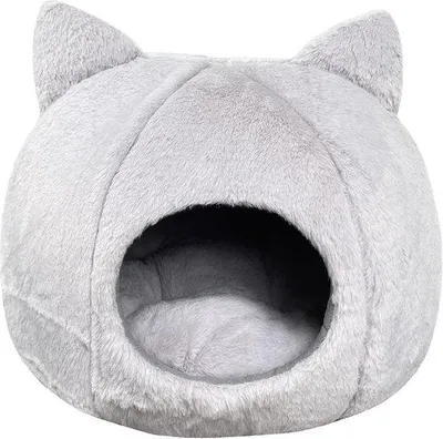 Produktbild von Famanu Katzenbett Faltbar - Weiß, 38 x 38 x 35 cm