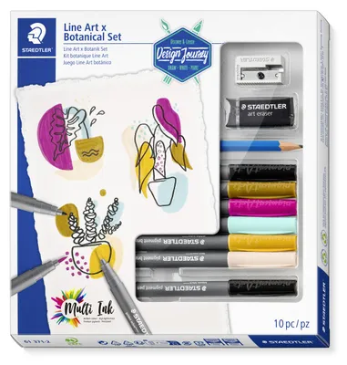 Zdjęcie produktu dla Staedtler LineArt & Botanical Set, 10 szt., Pudełko