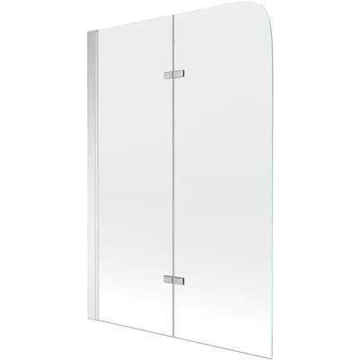 Obrázok produktu pre Mexen Felix vaňová zástena dvojkrídlová 80 x 140 cm, transparentnéné, chrómová - 890-080-002-01-00