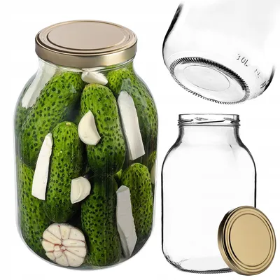 Produktbild von Kadax Glasbehälter 3L für Konserven mit Deckel