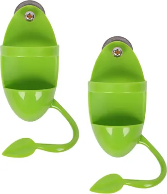 Produktbild von 2 Pcs Sepiaschale Halterung, Vogelfuttersäule Futterbehälter Mit Ständer Vogelkäfig Zubehör, Vogelfutterspielzeug Zum Aufhängen Mit Ständer Vogelkäfig