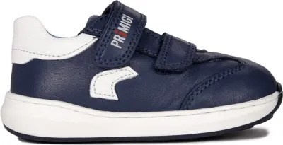 Produktbild von Primigi Kinderschuhe für Jungen aus Naturleder Marineblau mit Klettverschluss