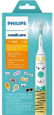 Obrázek produktu pro Elektrická zubní kartáček Philips Sonicare For Kids HX3601/01 pro děti, vhodný od 3 let, s dobíjecí baterií