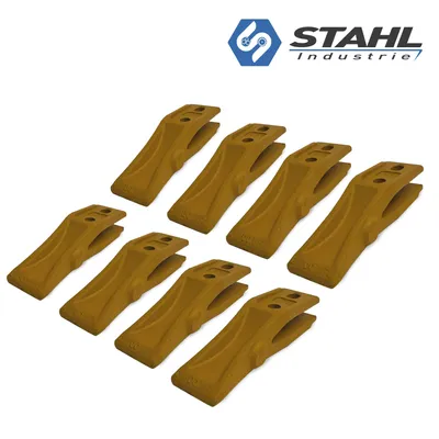 Produktbild von 8er-Pack Baggerzahn Gabelzahn Anschraubzahn Schaufelzahn Lochabstand 40-45 x 13 mm