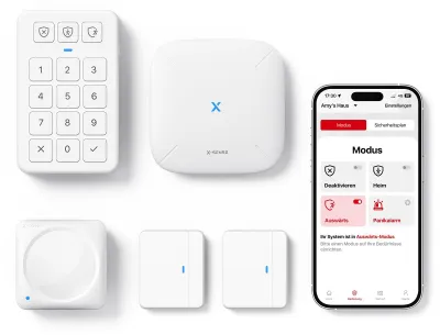 Produktbild von Kabelloses Alarmsystem – Set mit 5 Sensoren, Steuerung über App – Batteriebetrieben