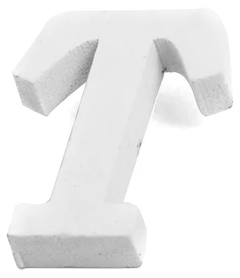 Produktbild von Kleiner weißer Holzbuchstabe T 5 cm für Deko - Einheitsgröße