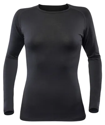 Produktbild von DEVOLD BREEZE WOMAN Damen Langarmshirt schwarz schwarz XL