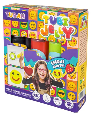 Image de Tubi Jelly set. 3 couleurs, émoticônes