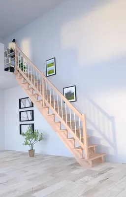Obrázok produktu pre Schodisko Pertura Atanas Lepené drevo buk bez podstupníc buk rovné 80 cm 13/14