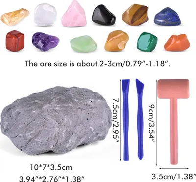 Obrázok produktu pre Súprava hračiek na archeologické vykopávky, veda, vzdelávanie, zábavné ťaženie kryštálov pre deti