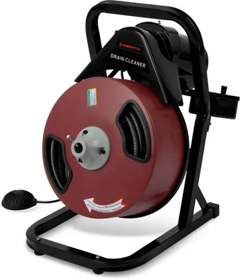 Obrázok produktu pre Elektrický stroj na čistenie potrubia EBERTH s 20 m špirálou, 400 W motorom, priemerom špirály 13 mm, pre priemer potrubia 5-10 cm,