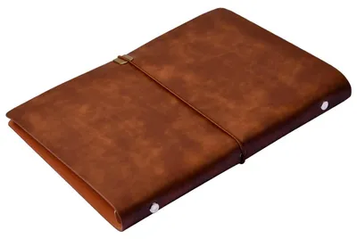 Produktbild von A5 Kunstleder Notizbuch nachfüllbar 23x17cm Braun Vintage Loseblatt Tagebuch