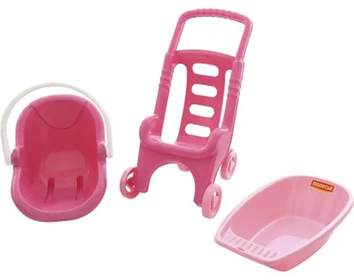 Produktbild von Polesie 42842 Kunststoffwagen. Schubkarre "Pink Line 3x1" im Netz