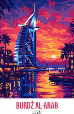 Produktbild von Plakat 70x100cm Burj Al Arab