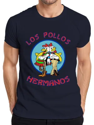 Obrázok produktu pre LOS POLLOS HERMANOS fast food kultová séria fanúšikov kultová séria fan art pánske tričko, námornícka farba, L