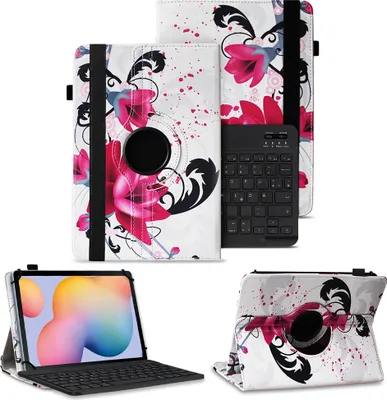 Produktbild von Schutzhülle für Samsung Galaxy Tab A11 Plus Hülle Tasche Bluetooth Tastatur CaseFarben:Motiv 7