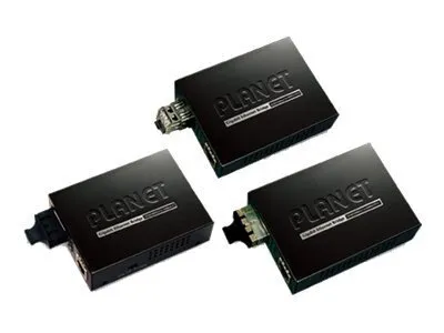 Imagen del producto de Planet GT-806B60 - Convertidor de medios - GigE - 10Base-T, 1000Base-LX, 100Base-TX, 1000Base-T - RJ-45 / SC de fibra monomodo - hasta 60 km - 1550 (TX)