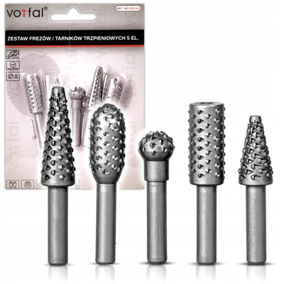 Produktbild von Vorfal Schaftfräser-Set für Holz, Raspelwerkzeuge, 5 Teile