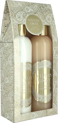 Obrázok produktu pre VIVIAN GRAY 5006 Romantická darčeková sada sprchový gél a telové mlieko Sweet Vanilla, zlatá/biela, 2 kusy (1 sada)
