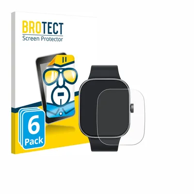 Produktbild von 6x Für Xiaomi Redmi Watch 4 Schutzfolie BROTECT Displayschutz Display Schutz Folie Klar Transparent
